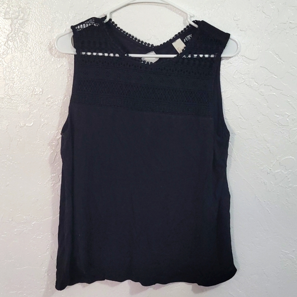 Black Lace Tank Size L #5